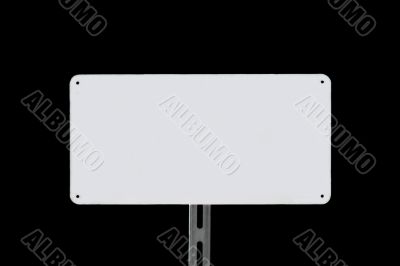 White Sign Black 6437