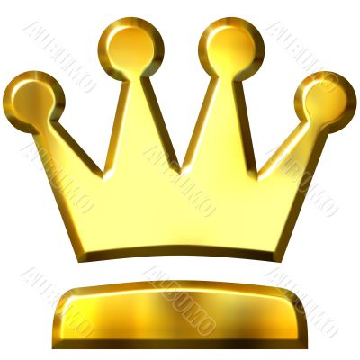3D Golden Crown