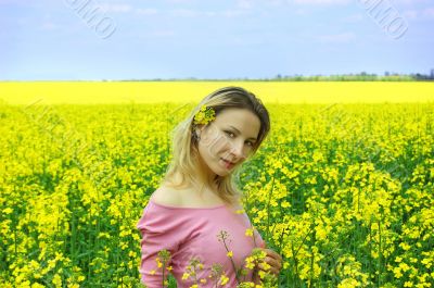 In rape field