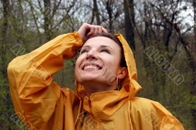 Engoying rain