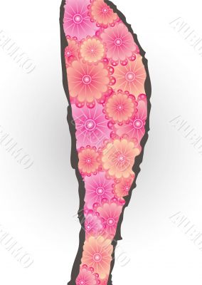 modern floral rip