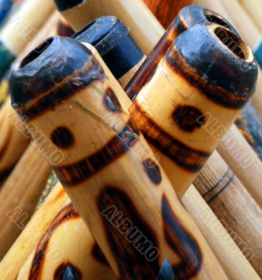 Didgeridoos Close-Up