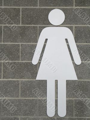 female washroom sign