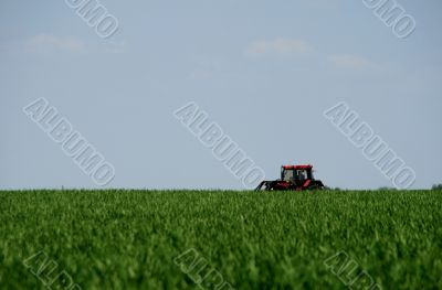 Tractor on a field