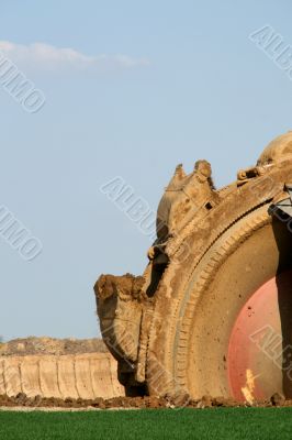 Brown coal open mining