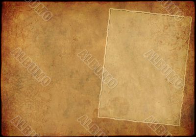Background - a sheet of the old, soiled paper