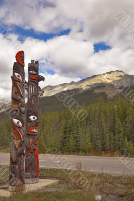 Totem columns.