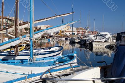 Fishing boats in harbour, Sardinia, Stintino - 2