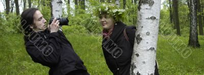 photographer and model