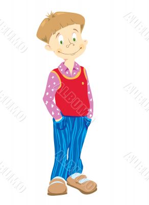 Little_boy_in_blue_striped_trousers