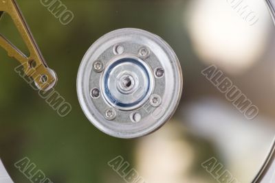 detail of hard disk drive