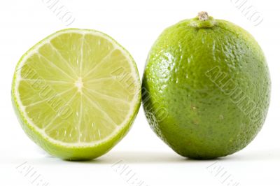 fresh green limes