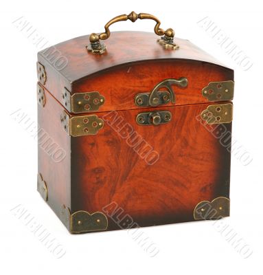 antique wooden trunk