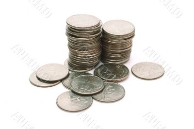 pile of US Coins