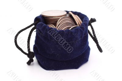 Coins in a bag