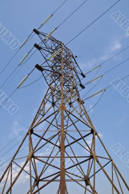 Power transmission pole