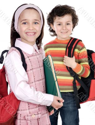 Couple of children students