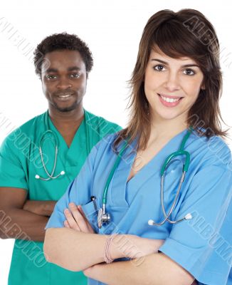 couple of young doctors