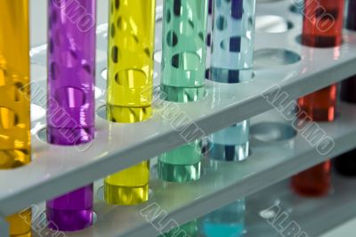 Abstract test tubes