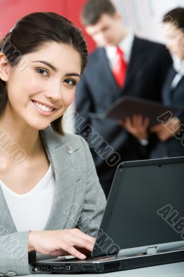 Pretty business woman