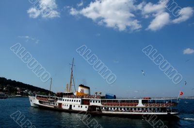 Boat trip and blue sky