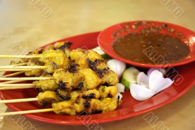 Satay skewers