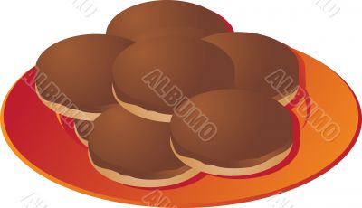 Cookies on plate