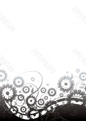 floral silver gothic