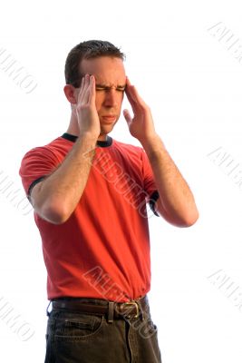 Man with Migrain