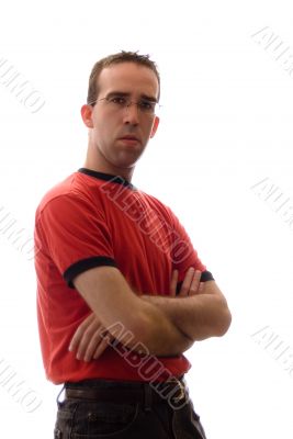 Isolated Casual Male