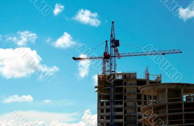 Under construction office building
