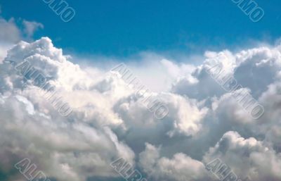 Panorama of deep clouds