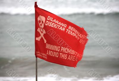 Swimming prohibited a round this area