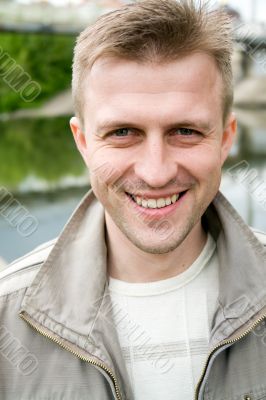 smiling man
