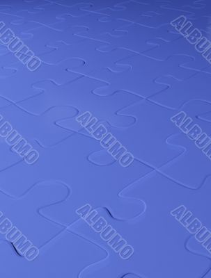 Abstract background from blue puzzle