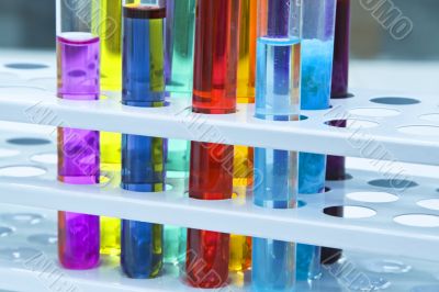 Abstract test tubes