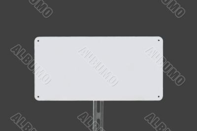 White Sign Grey 6437