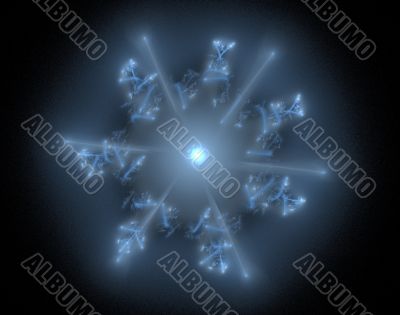 Fractal 29 blue star
