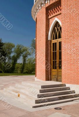 The porch of a magnificent house