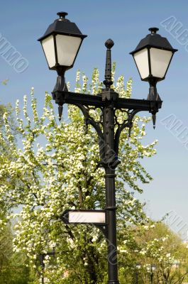 Two street lanterns