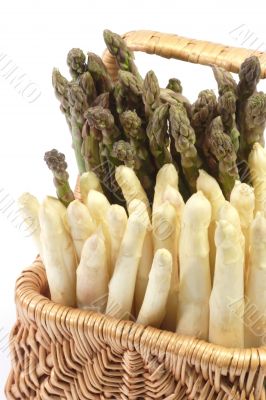 Asparagus in a basket