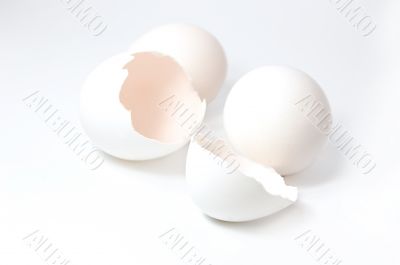 White eggs