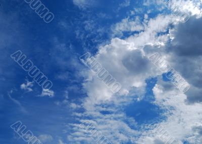 picturesque clouds are in sky