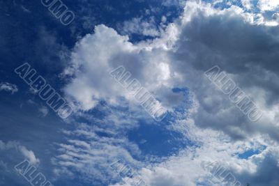 picturesque clouds are in sky