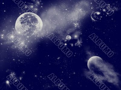 Night sky background