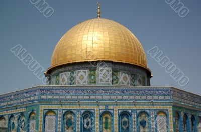 Dome on a Rock in Jerusalem,close -up