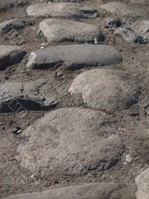 Old pavement road