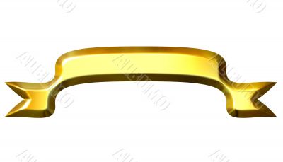 3D Golden Banner