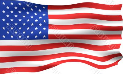 3D USA Flag