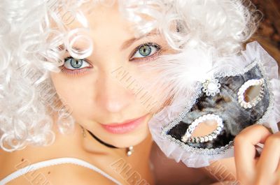 Lady with mask